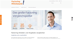 Desktop Screenshot of factoring-mittelstand.de