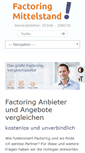 Mobile Screenshot of factoring-mittelstand.de